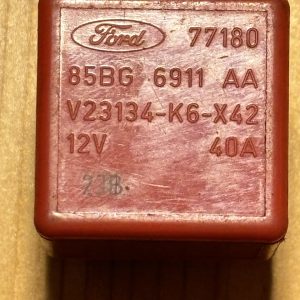 Ford Relais 85BG6911AA, V23134-K6-X42, 40A, 85BG 6911 AA, rot