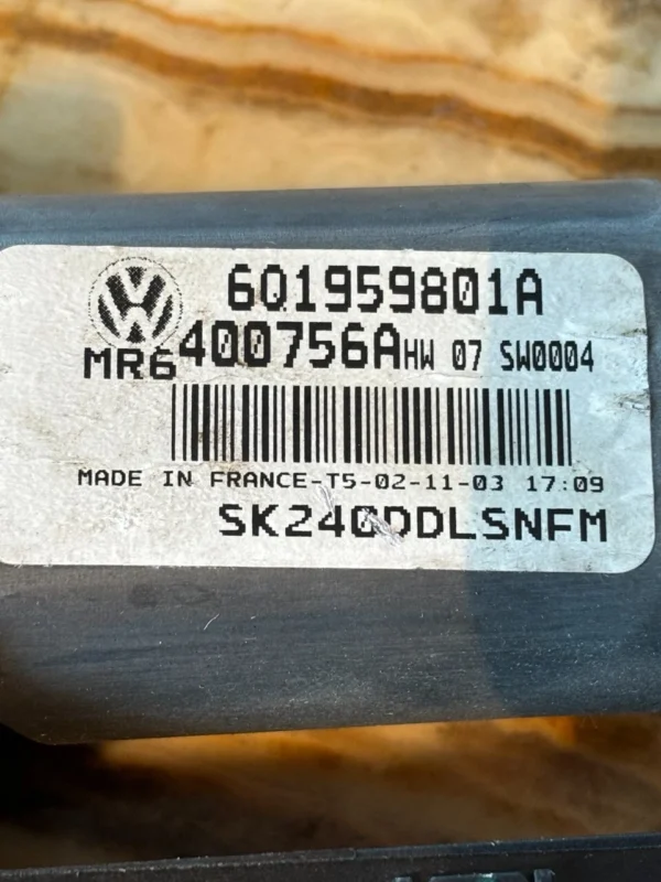 Window Regulator Motor Front Right Skoda Fabia 1 1999 601959801A ArvinMeritor