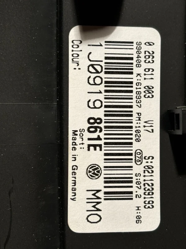 s-l1600 - 2025-10-03T171318.768 1J0919861E 0263611003 Volkswagen Instrument Cluster Tacho Speedo Meter Clock Fo