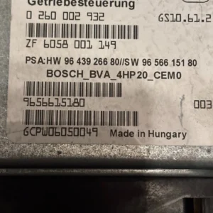 s-l1600 - 2025-10-05T193620.301 Steuergerät 0260002932 9643926680 9656615180 PSA Bosch