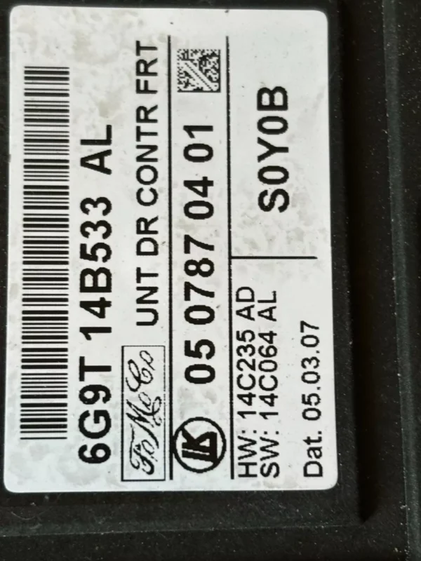 s-l1600 (61) 6G9T14B533AL Modul elektronische für Ford S-max (ca1) 0507870401