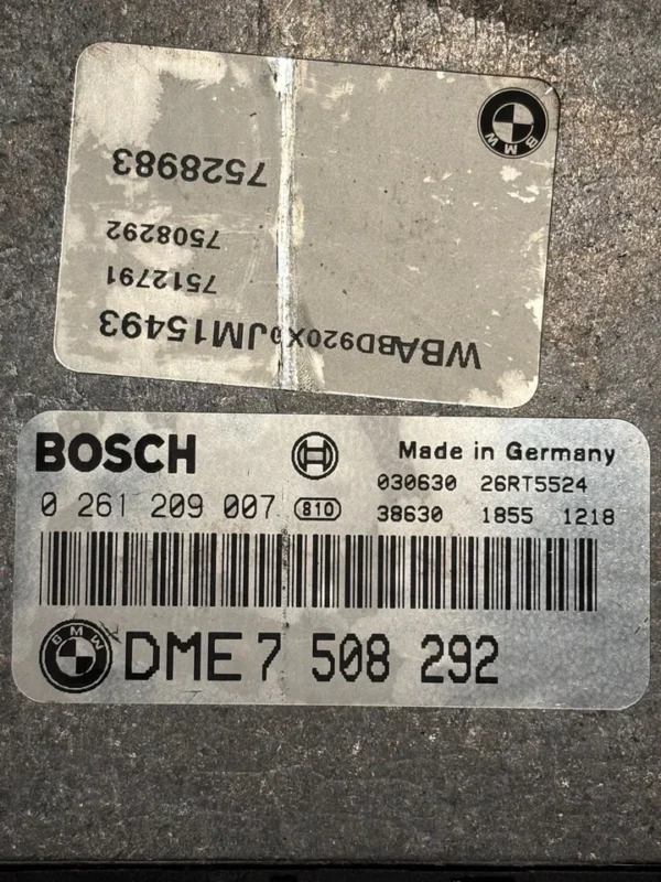 s-l960 - 2025-10-07T204232.487 BMW E46 98-01 Motorsteuergerät DME7508292 0261209007