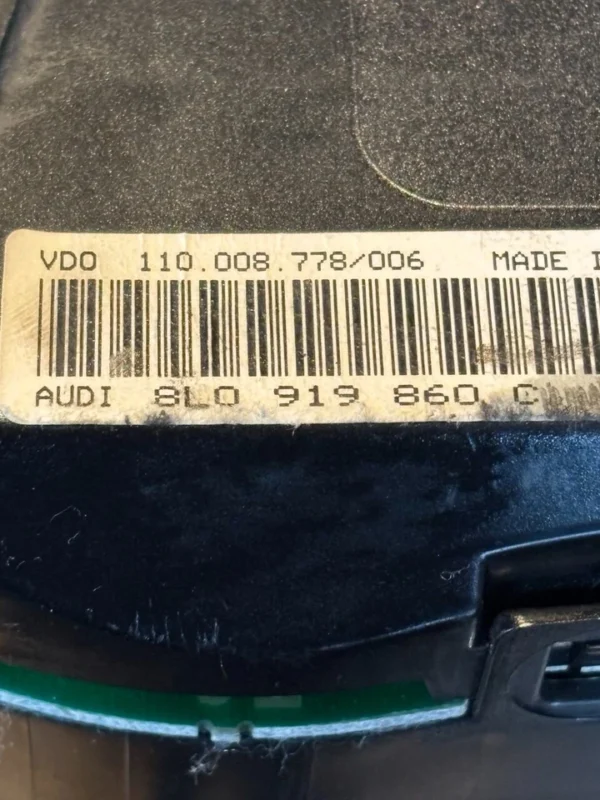 s-l960 - 2025-10-08T211355.806 Audi A3 Tacho Kombiinstrument VDO 110008778006 8L0919860C