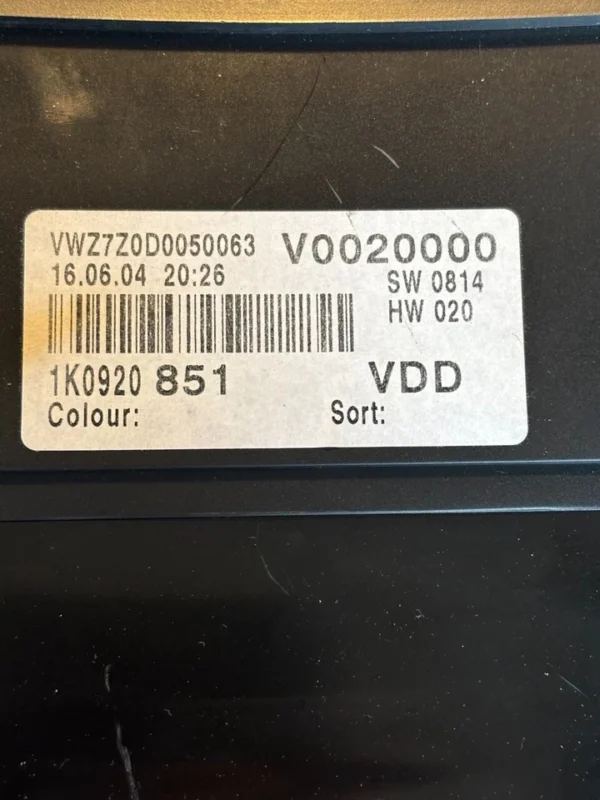 s-l960 - 2025-10-08T212208.871 VW Golf V Tacho Kombiinstrument 1K0920851VDD