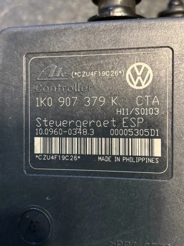 VW Golf 5 A3 8P Steuergerät ABS Block Hydraulikblock 1K0907379K 1K0614517