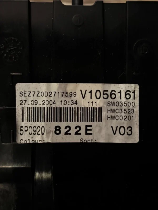 s-l960 (70) Tacho Kombiinstrument SEAT ALTEA 5p0920822e 110080280003 17989